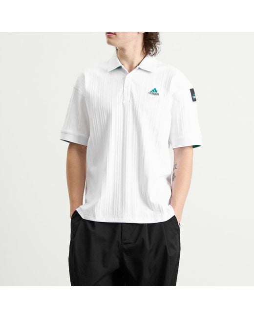 Adidas White Golf Eqt Polo for men