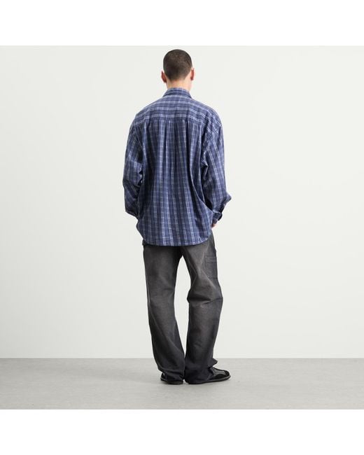 Our Legacy Blue Borrowed Shirt for men