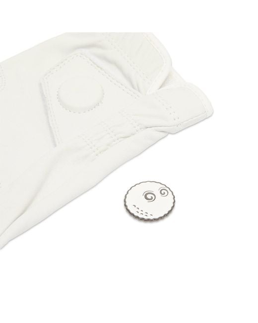 Malbon White Buckets Glove for men