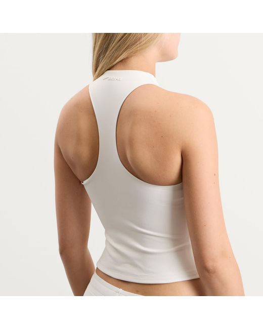 Nike White X Skims Matte Mock Neck Racer Tank