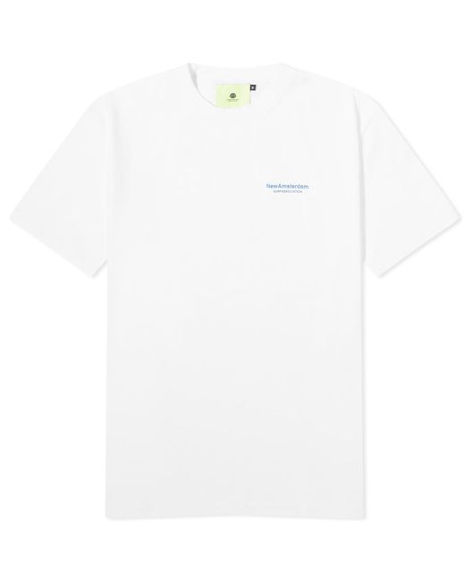 New Amsterdam Surf Association White Name T-Shirt for men