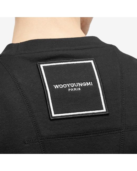 Wooyoungmi Black Box Logo Crew Sweat for men