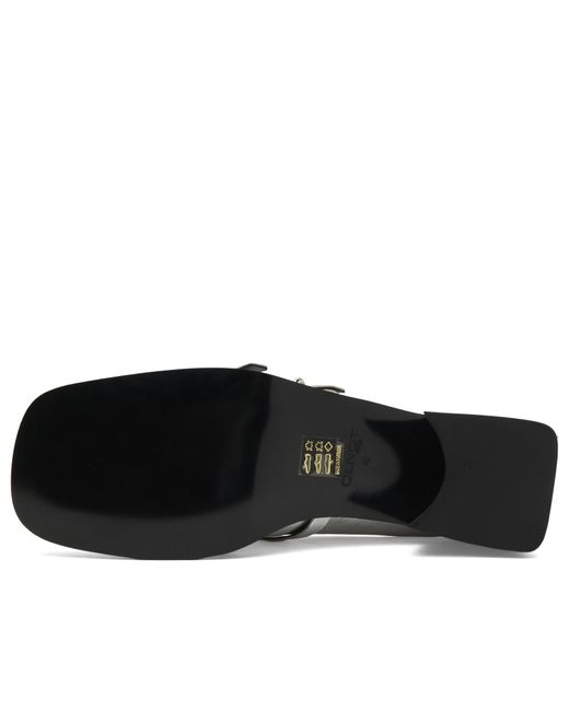 Justine Clenquet Black Andie Mules