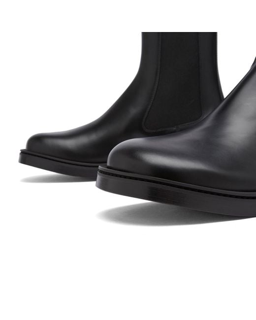 Alexander McQueen Black Leather Boot for men