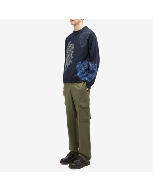 Paul Smith Green Elastic Waist Cargo Pants for men