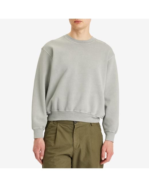 Lady White Co. Gray Mini Crewneck Sweatshirt for men