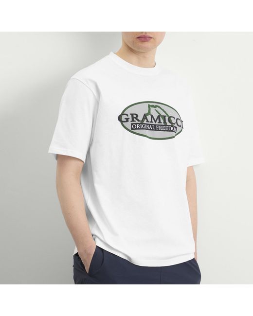 Gramicci White Half Dome T-Shirt for men