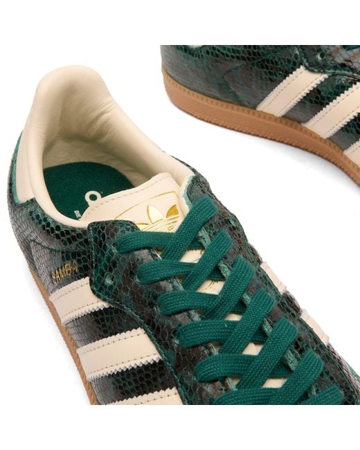 Adidas Originals Green Samba Og Snake Print W Sneaker
