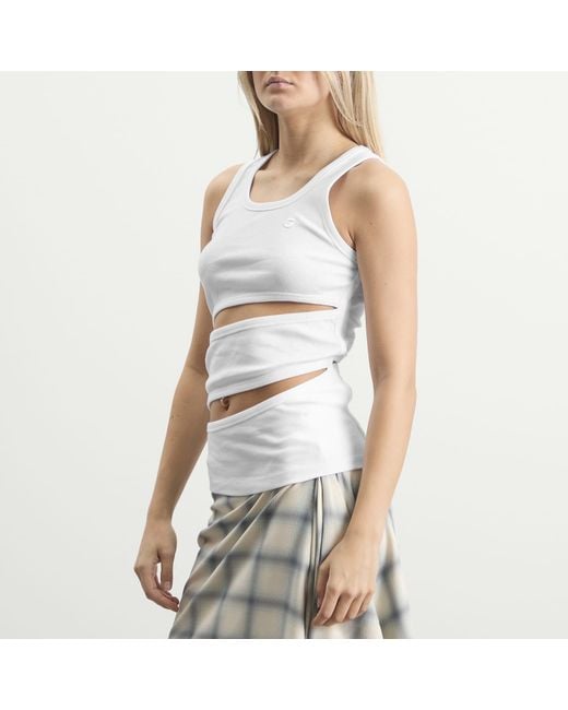 Coperni White Spiral Tank Top