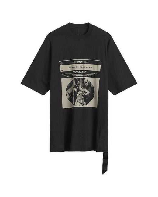Rick Owens Black Jumbo Short Sleeve T-Shirt