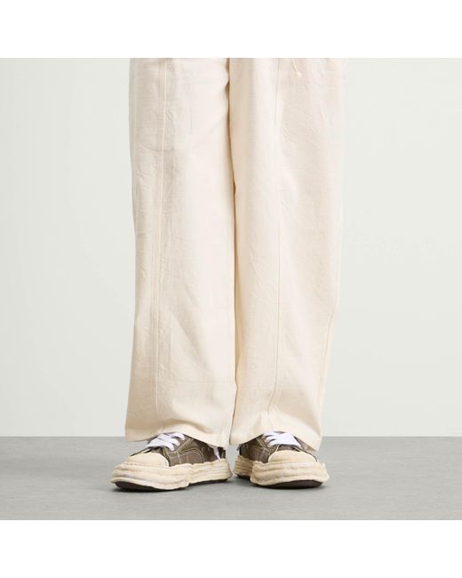 Maison Mihara Yasuhiro Brown Peterson 23 Embroidery Vintage Low for men