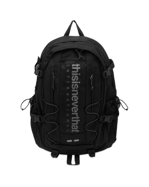 Thisisneverthat Black Intl-Logo Backpack 30 for men