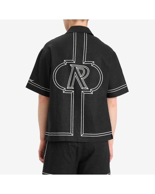Represent Black Border Vacation Shirt for men
