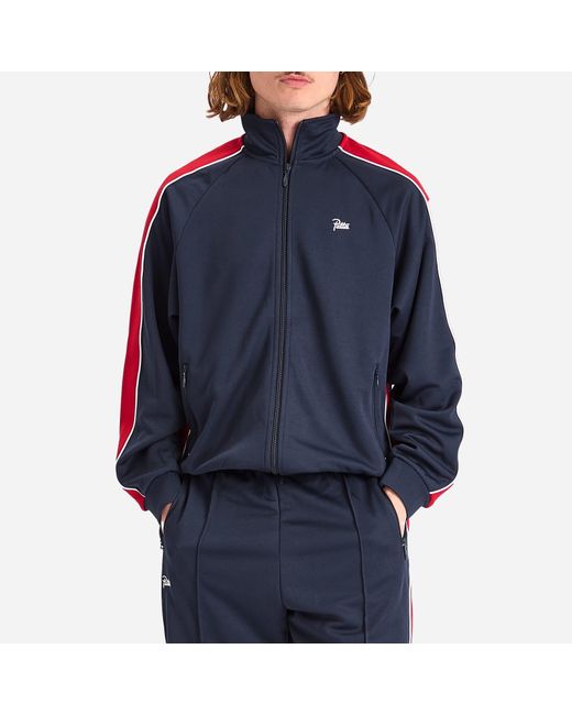PATTA Blue Tricot Track Jacket for men