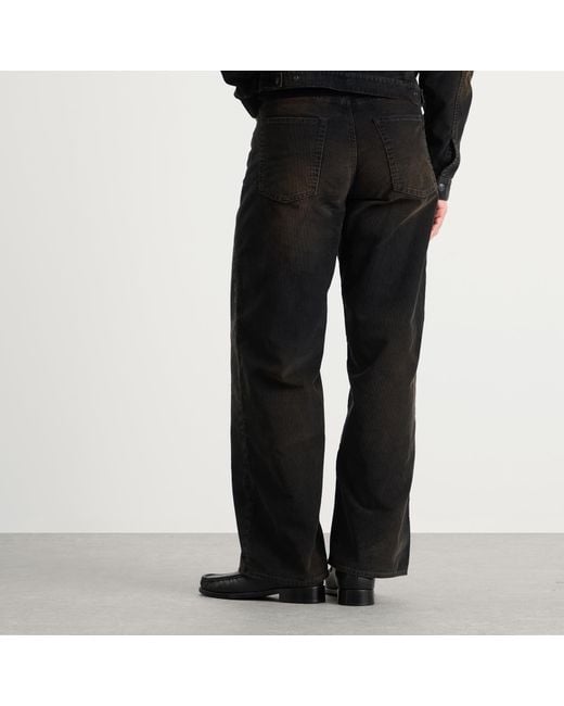 Acne Black 1981 Cord Trousers for men