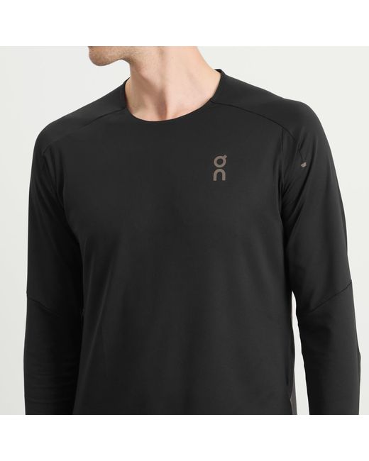 On Shoes Black Performance Lg T-Shirt for men
