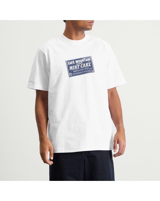 Cafe Mountain White Mintcake T-Shirt for men