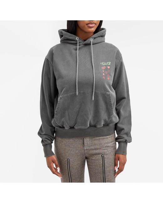 ANDERSSON BELL Gray Hearts Card Hoodie