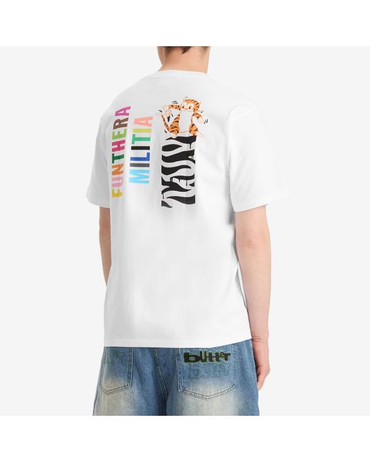 A Bathing Ape White Colors Tiger Tee for men