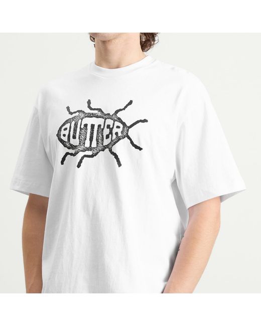 Butter Goods White Roach T-Shirt for men
