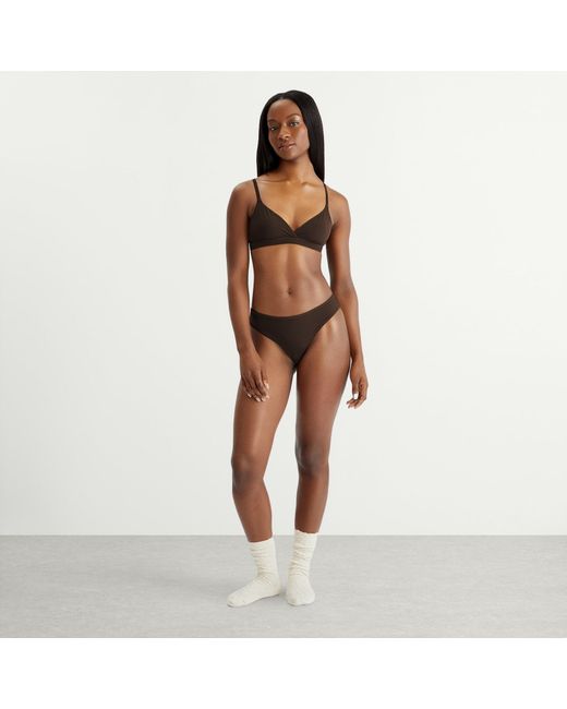 Skims Brown Fits Everybody Crossover Bralette