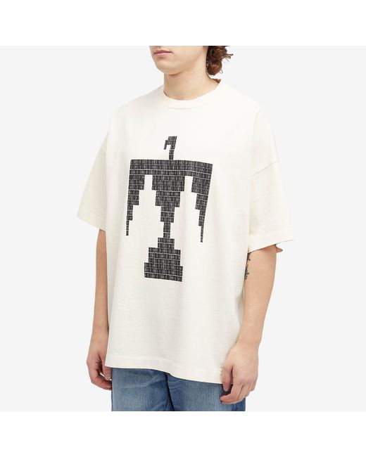 Fear Of God White Short Sleeve Thunderbird Print T-Shirt for men