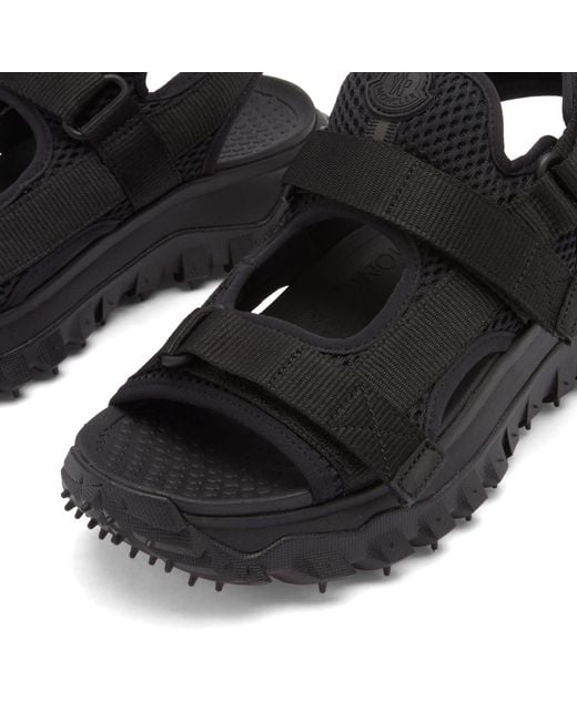 Moncler Black Trailgrip Vela Sandals
