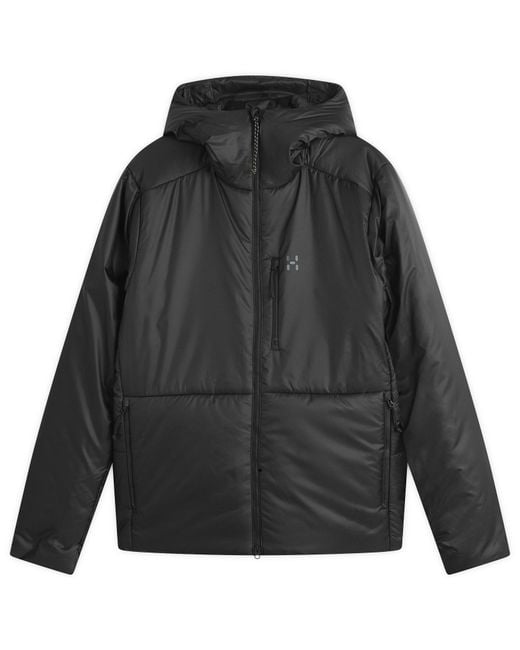 Haglöfs Black Breeze Mimic Insulated Hooded Jacket for men
