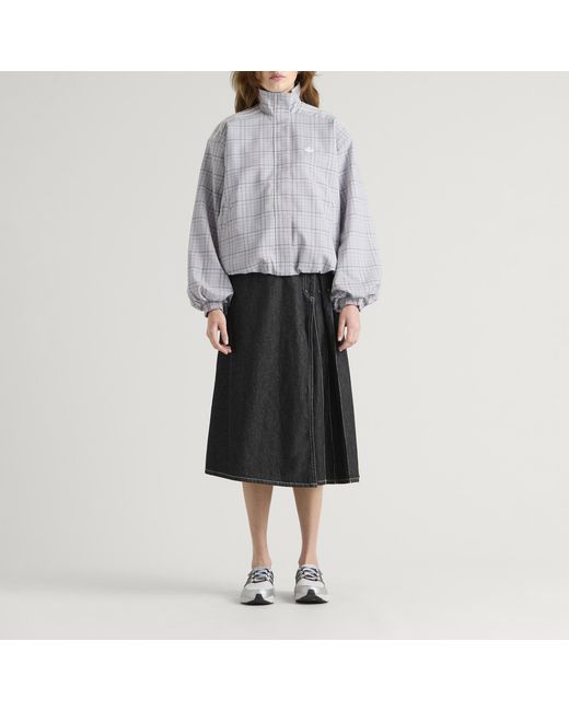 Adidas Gray Check Track Top