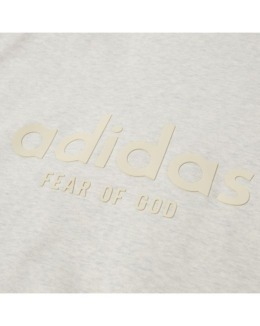 Adidas White X Fear Of God Athletics Heather Track Jacket