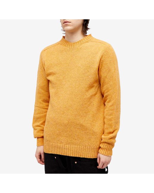 COUNTRY OF ORIGIN Yellow Supersoft Seamless Crew Knit for men