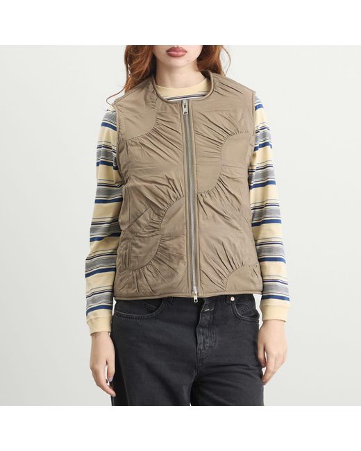 STORY mfg. Natural Pluto Zip Up Padded Vest