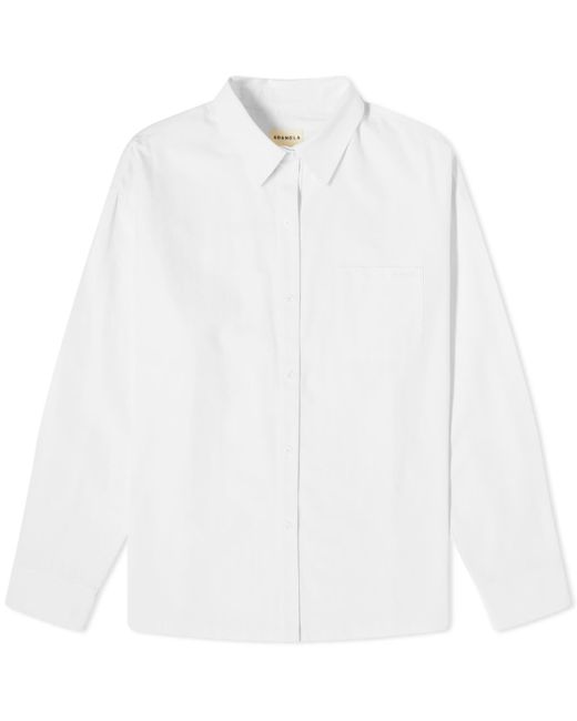 ADANOLA White Oversized Cotton Shirt