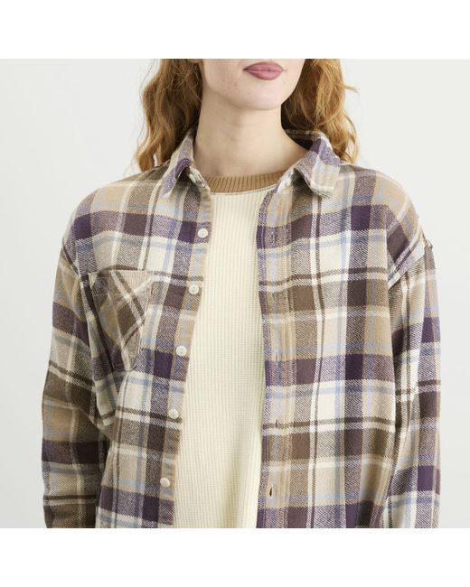 Beams Boy Gray Boy Workcheck Shirt