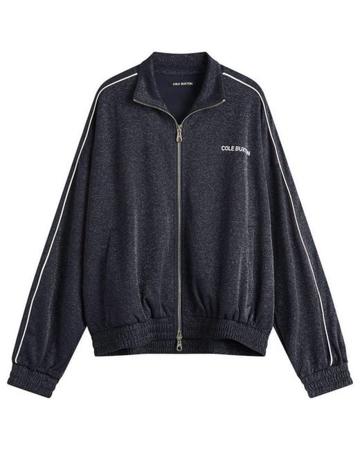 Cole Buxton Blue Glitter Piped Track Jacket for men
