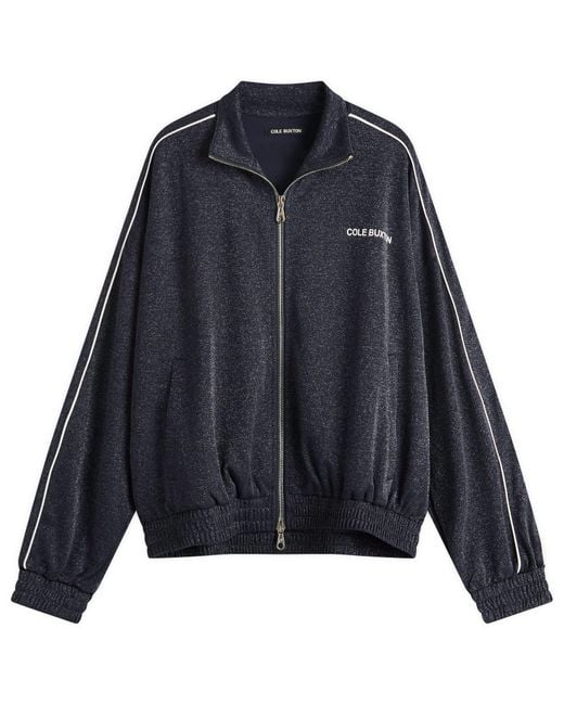 Cole Buxton Blue Glitter Piped Track Jacket for men