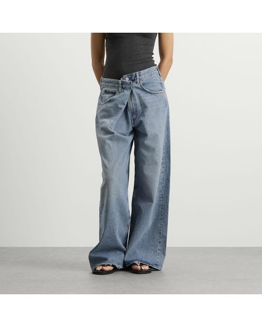 Agolde Blue Vana Fold Jean