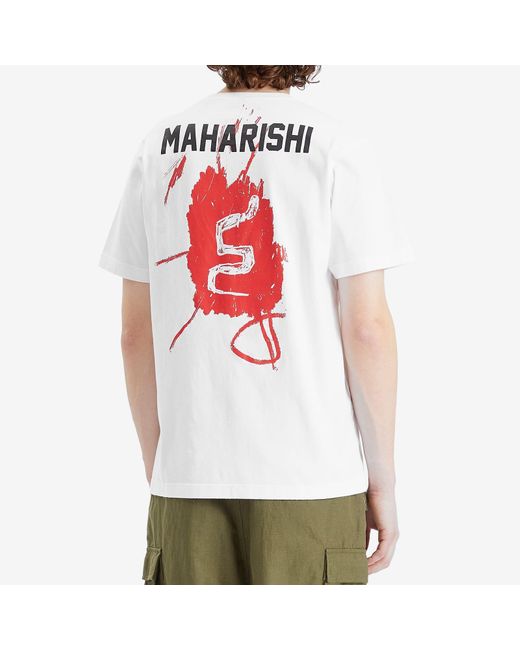 Maharishi White Basquait Year Of The Snake T-Shirt for men