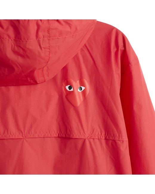 COMME DES GARÇONS PLAY Red K-Way Emblem Full Zip Jacket