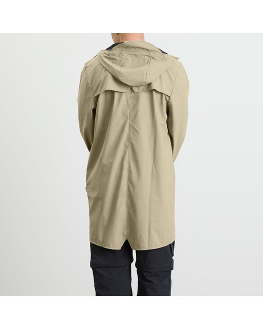 Rains Green Long Jacket for men