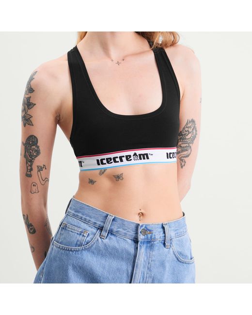 ICECREAM Black Soft Serve Bralette