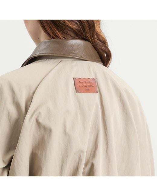 Acne Natural Ofelia Tech Trench Coat