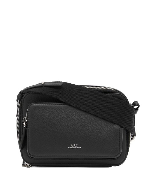 A.P.C. Black Soho Camera Bag for men