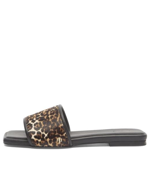 Anine Bing Brown Ria Slides