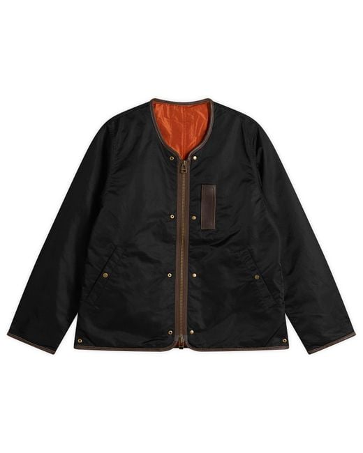 FRIZMWORKS Black Reversible Ma-1 Liner Jacket for men