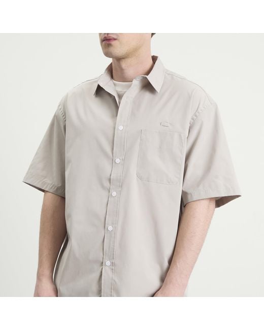 FRIZMWORKS Natural Og Poplin Short Sleeve Shirt for men