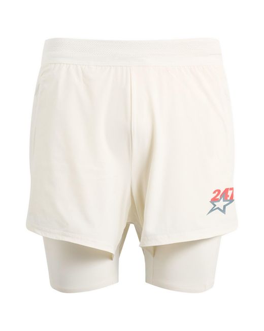 REPRESENT 247 White Hybrid Short for men