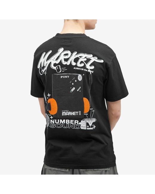 Market Black Audioman T-Shirt for men