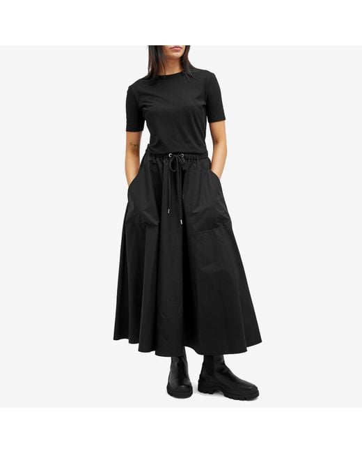 Moncler Black Midi Skirt