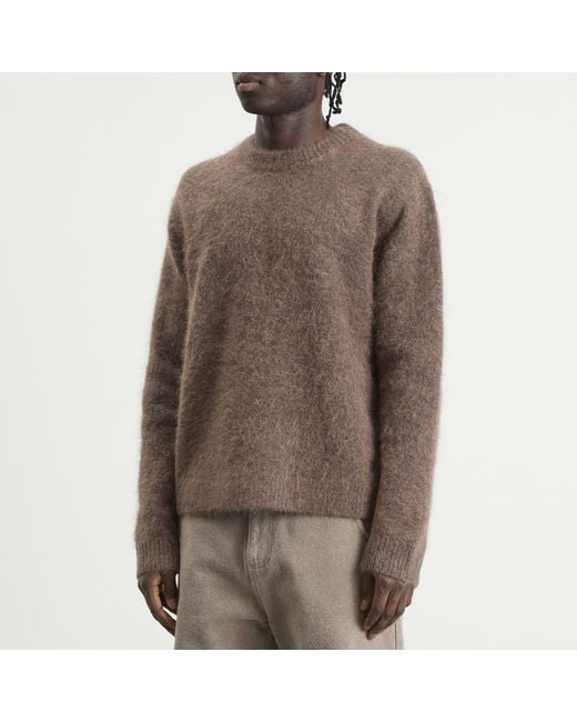 NN07 Brown Russell Alpaca Blend Jumper for men